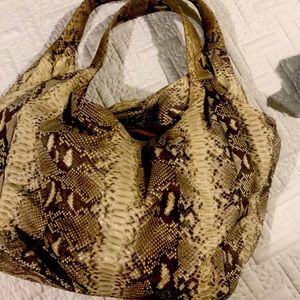 Snake skin purse